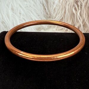 Beautiful, copper, weighted, vintage, minimalist, bangle bracelet